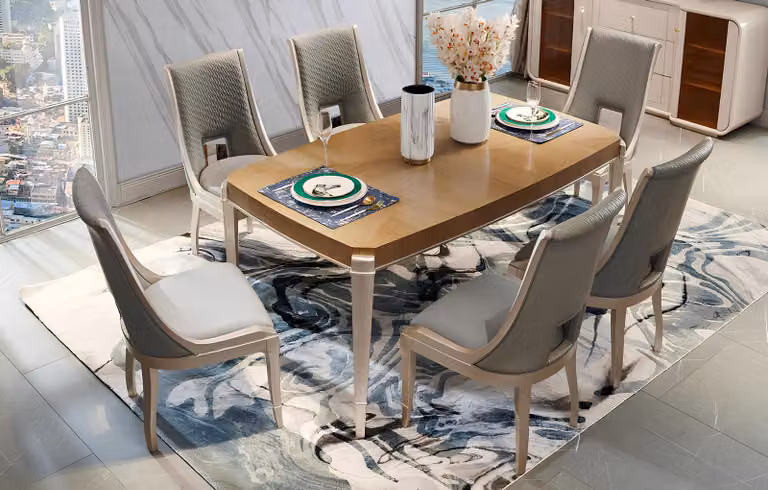 Stuhl Set Stühle Polster Garnitur Küchen Wohnzimmer Esszimmer Set Designer 6tlg.