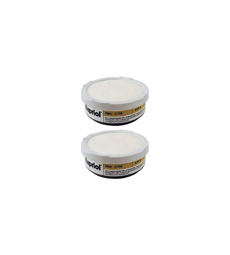 KAPRIOL Filtri A1P2R per Maschera Twin Fly - Protezione Vapori e Polveri