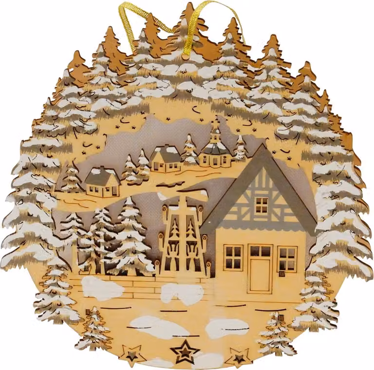 Decorazione luminosa Idillio di paese Decorazione per finestre