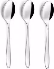 Set di 3 cucchiai da tavola Eme in acciaio inox 18/10 color argento lucido, lunghezza 22 cm