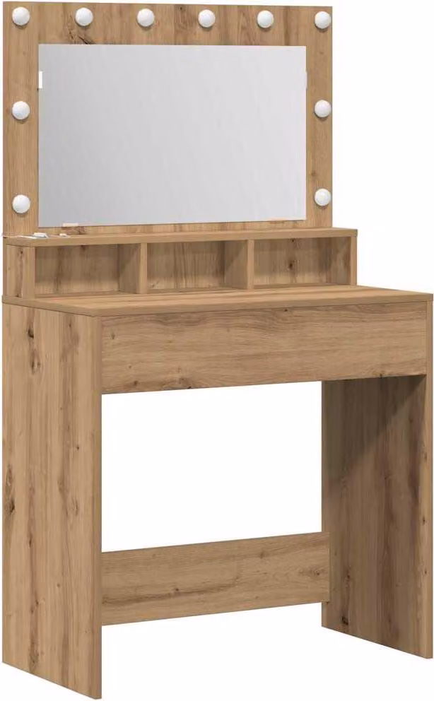 Tavolo da Trucco Rovere artigianale 75,5 x 41 x 135 cm