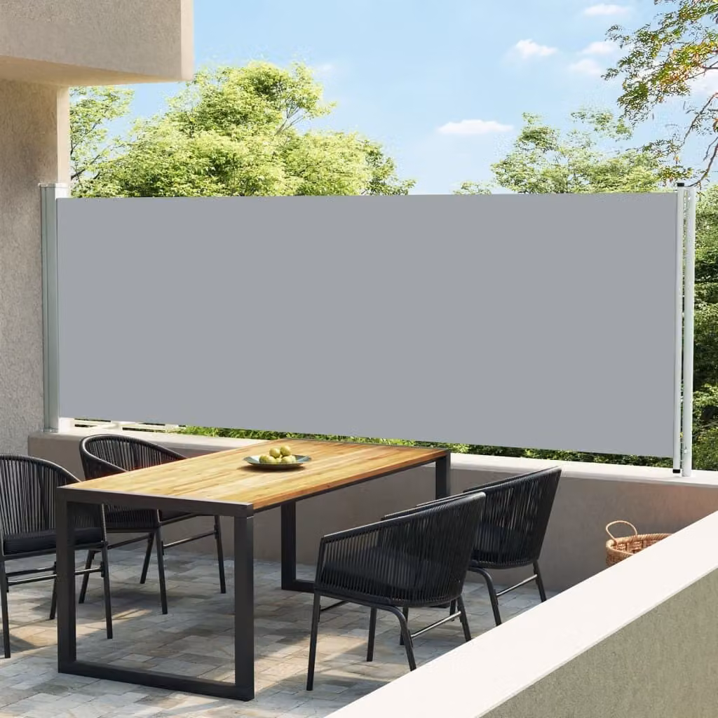 Maison Exclusive - Tenda da sole a casson estendibile, 614x160 cm, grigio