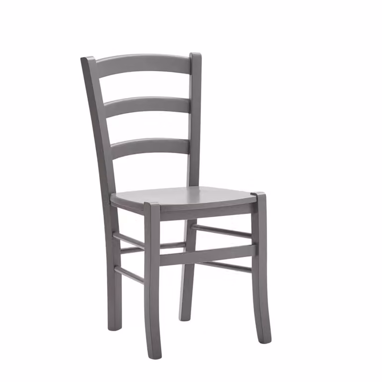 Set di 2 sedie shabby chic in legno di faggio laccato grigio Mobili 2G