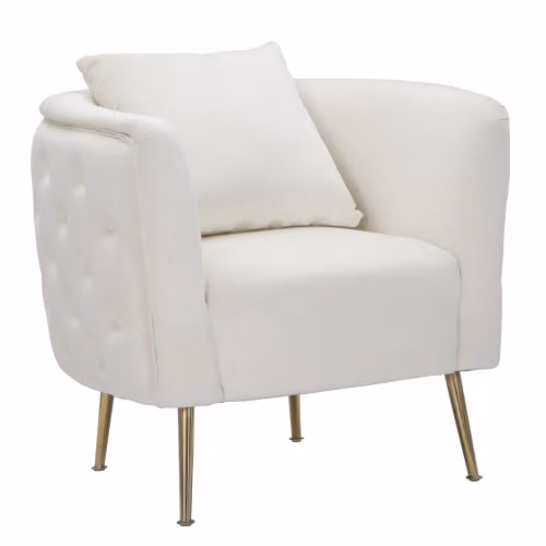Poltrone Fisse POLTRONA BUCAREST CREMA CM 76X74X73 Mauro Ferretti