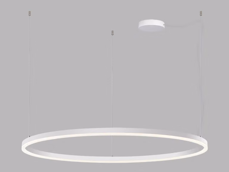 Lampadario LED dimmerabile CIRCLE P-Z CRI90, Variante: Ø 1200 x 33 x 2500 mm, 100 W, bianco, DALI, 2CCT