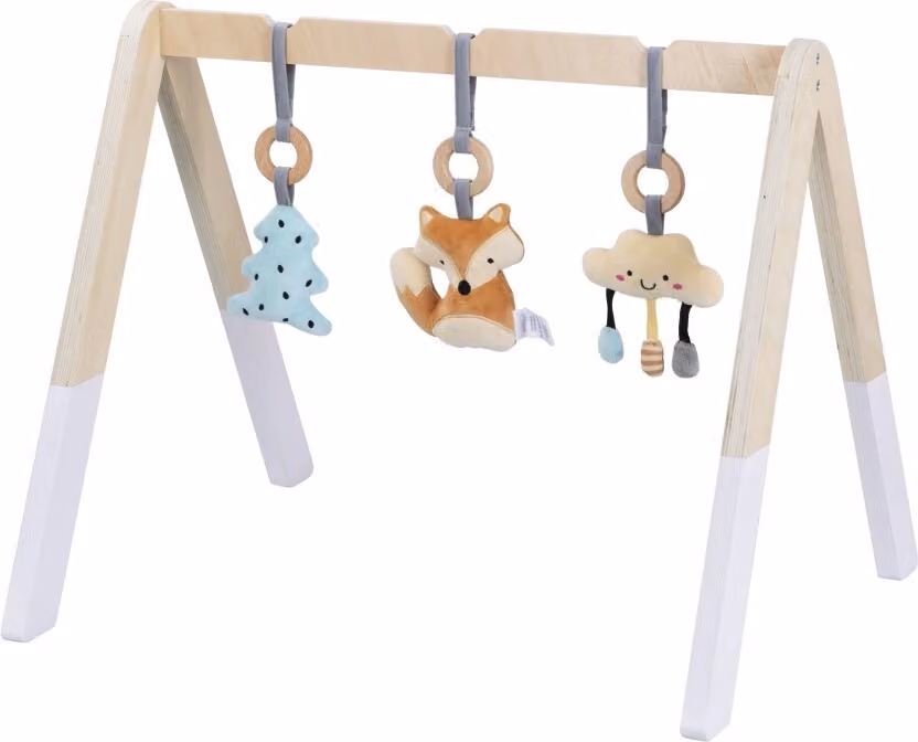Trapezio per bambini in legno con volpe