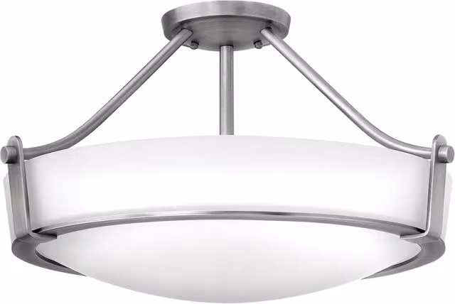 Plafoniera nickel anticato Hathaway 4xE27 60W Hinkley