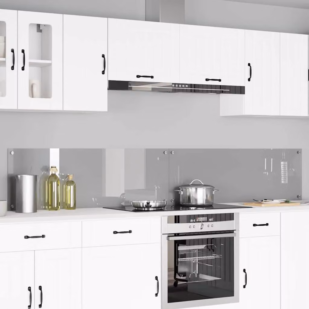 Set di 2 schienali da cucina vidaXL colore grigio chiaro, L: 120 cm, P: 40 cm