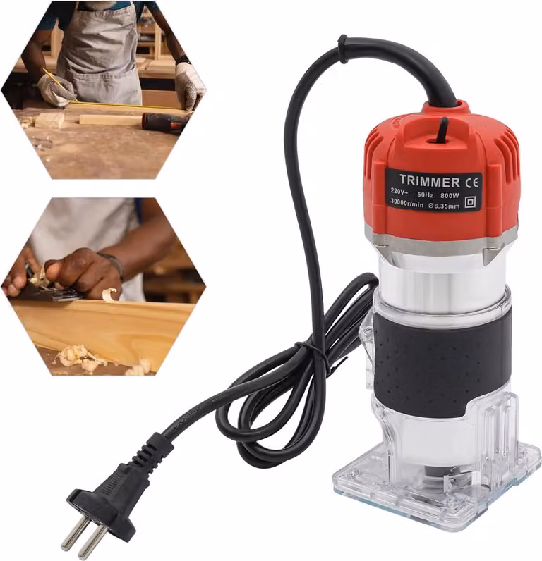 Fresatrice elettrica - Pratica fresa per bordi - Design compatto - Alta efficienza - Facile da usare - Per la lavorazione del legno