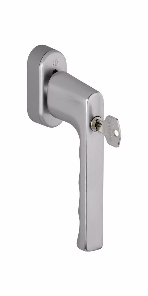 Maniglia per finestra Hamburg 0700S/UD9020 Alu.F9/acciaio colorato 32-42mm bloccabile HOPPE