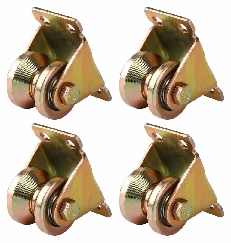 4 carrucole di rinvio per cavo in acciaio da 6 mm, con scanalatura a V, dimensioni 32x56x40 mm