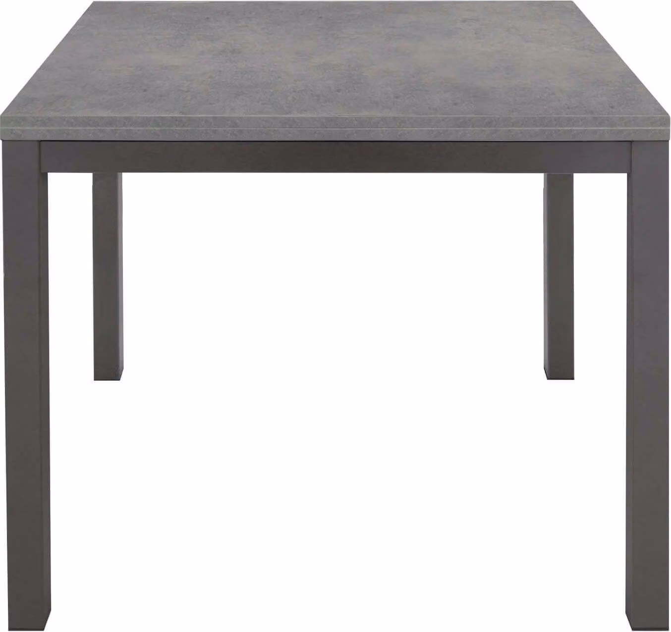 Milani Home - tavolo da pranzo allungabile 90-180 x 90 cm, rovere grigio, piano in legno nobilitato e struttura in acciaio