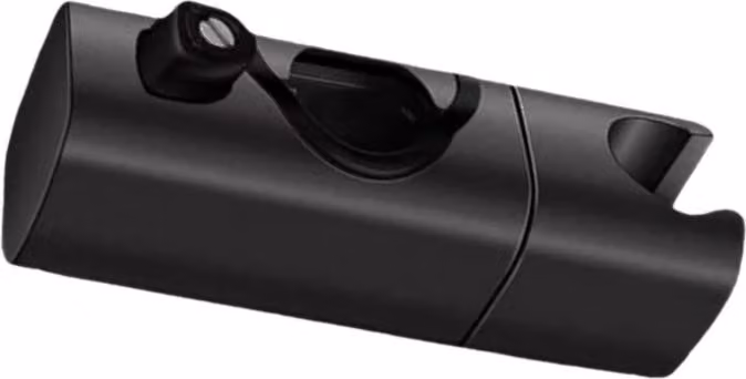 INF Supporto Regolabile per Soffione Doccia - Senza Trapano, Universale 22-25mm Nero