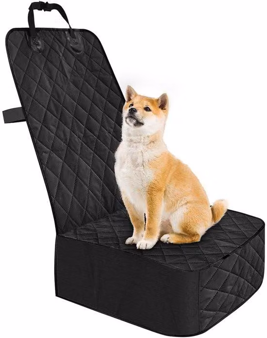 Cuscino per sedile auto in tessuto Oxford - Coprisedile universale - Protezione per sedili anteriori - 47,5 x 55,5 x 18 cm - Antiscivolo - Adatto per cani e bambini