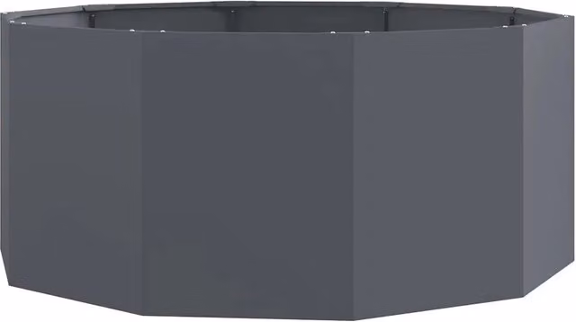 Fioriera | Cassetta per fiori | Vaso Antracite 120 x 120 x 50 cm Acciaio
