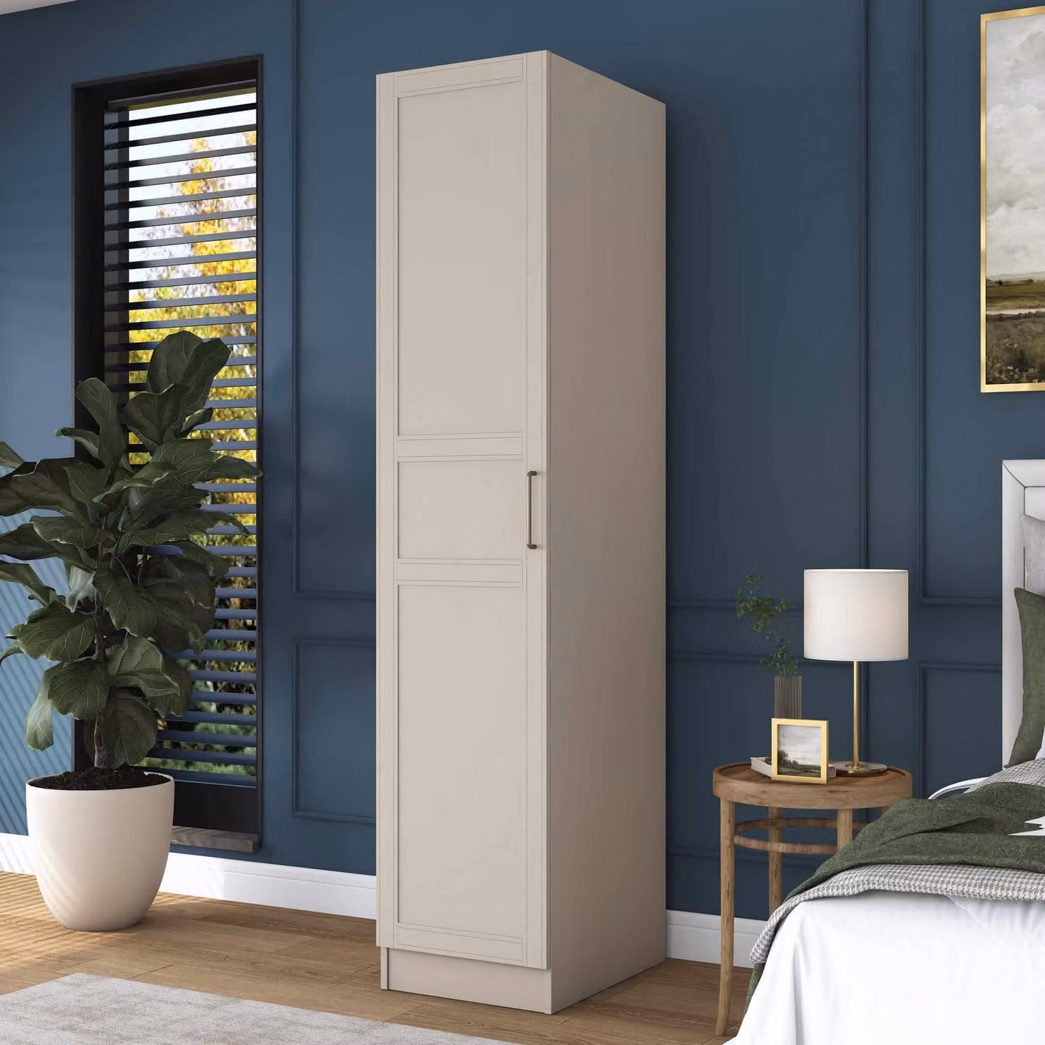 Skye Decor, armadio di alta qualità, color sabbia, 45 cm | 100% melaminico | Design moderno