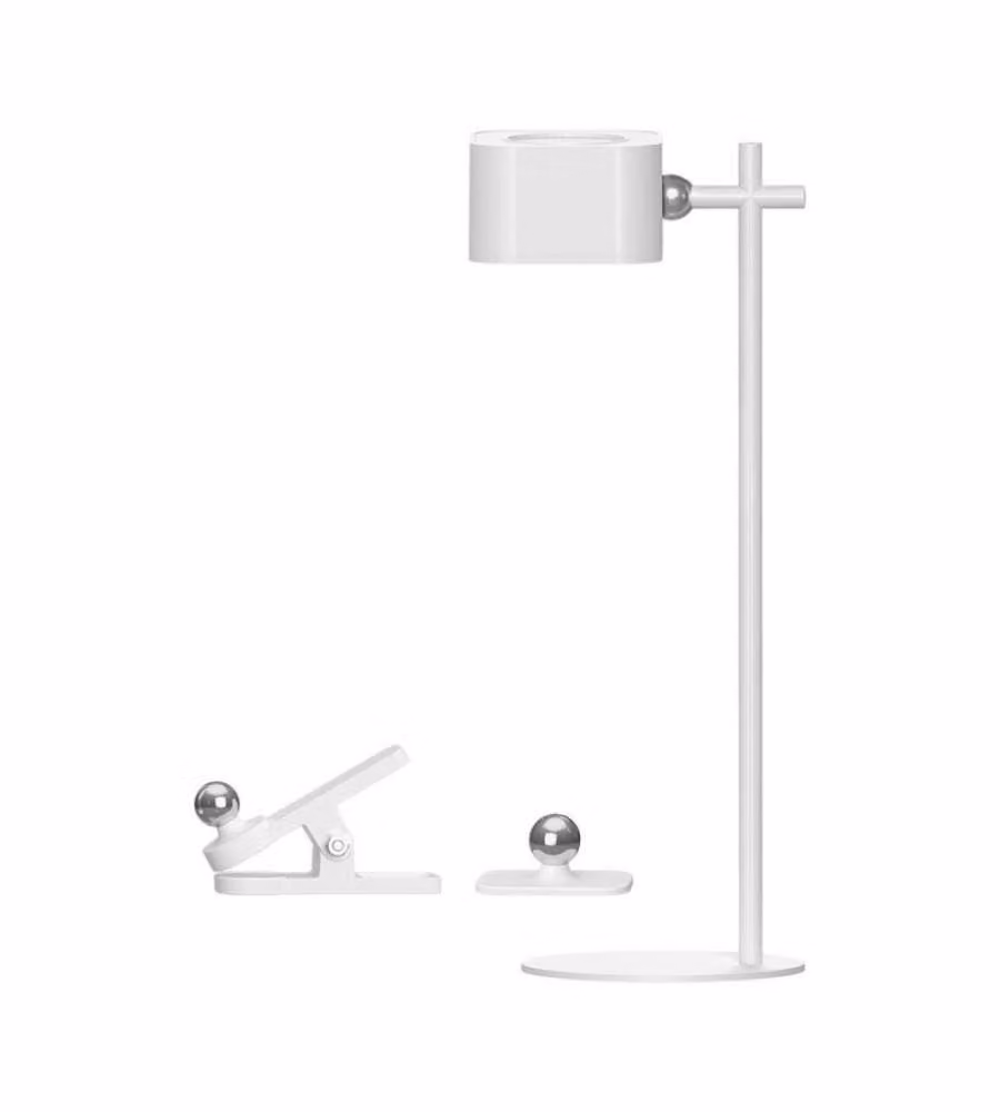 V-TAC Lampada LED da Tavolo Magnetica 3W con Batteria Ricaricabile USB C Colore Bianco Touch Dimmerabile 3in1