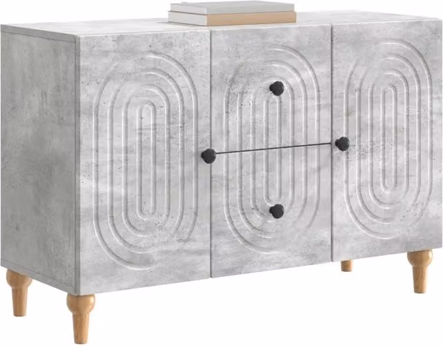 Mobile TV minimalista in legno ingegnerizzato grigio, L 89 x P 34,5 x H 60 cm