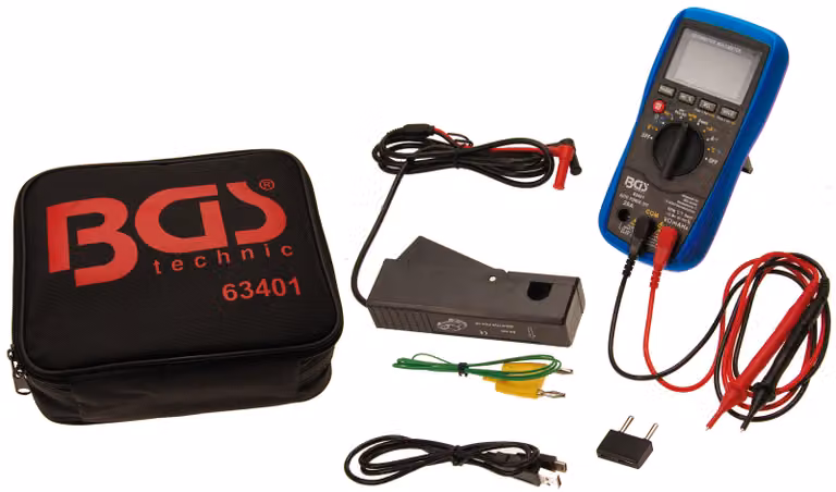 BGS Multimetro digitale per autoveicoli con interfaccia USB - 63401