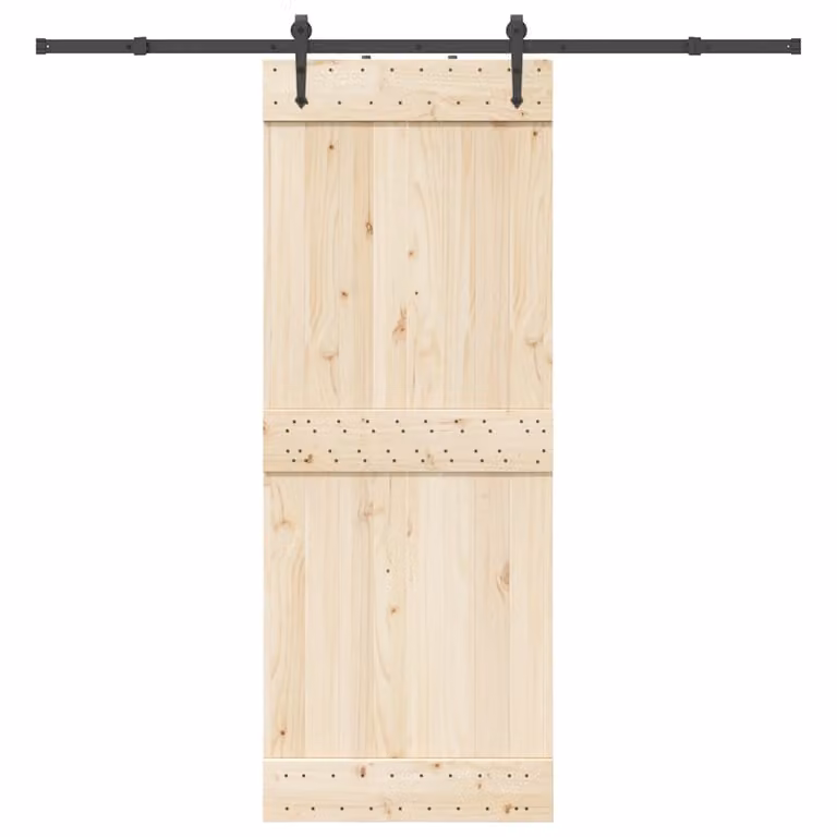 vidaXL Kit di Binari per Porte Scorrevoli in Acciaio Inox Nero Opaco