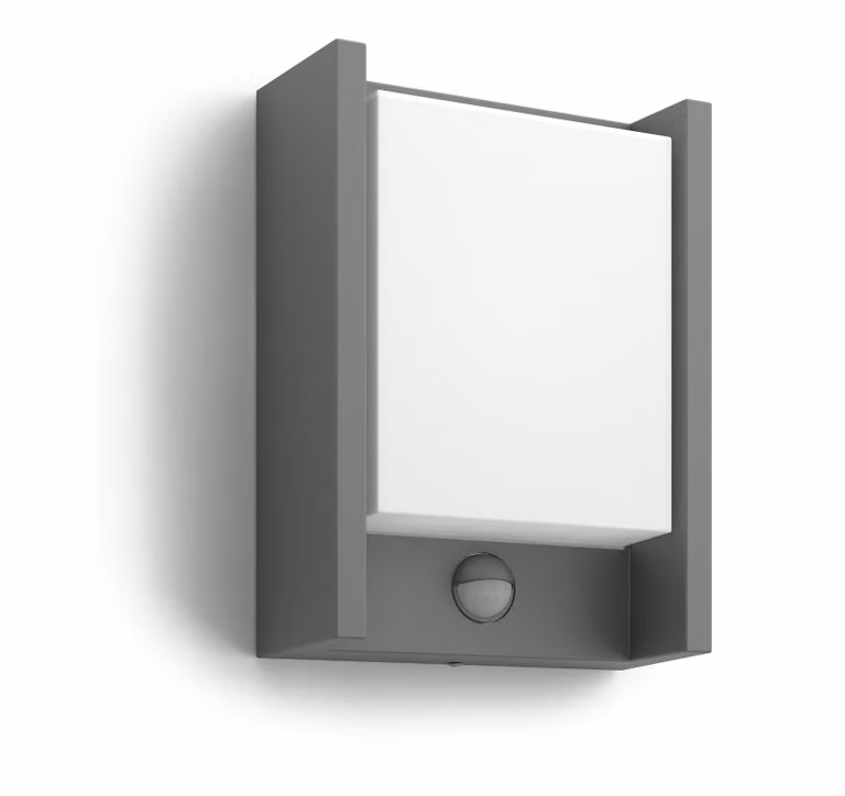 Philips myGarden Lampada da parete Arbour, 6 W, Illuminazione esterna da parete, Grigio antracite, Metallo, IP44, Adatta per terrazza e giardino, Classe energetica II