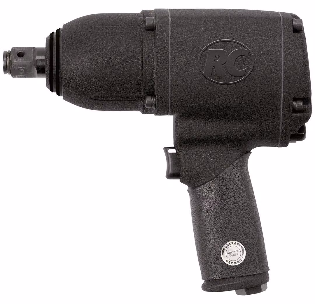 Rodcraft, avvitatore pneumatico a impulsi RC2315, attacco quadrato da 3/4", coppia di serraggio massima di 1700 Nm, 5600 giri/min, riduzione a 3 livelli della potenza durante la serraggio, DU
