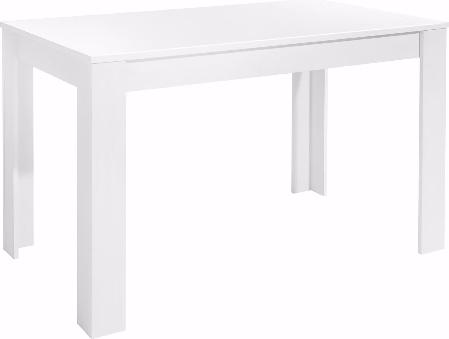byLIVING Tavolo da pranzo Nepal, 120x80 cm, rivestimento in melamina bianco