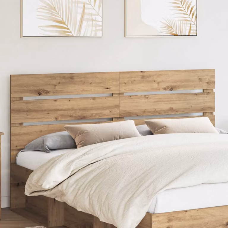 Testiera per letto moderna vidaXL in legno ingegnerizzato color rovere marrone