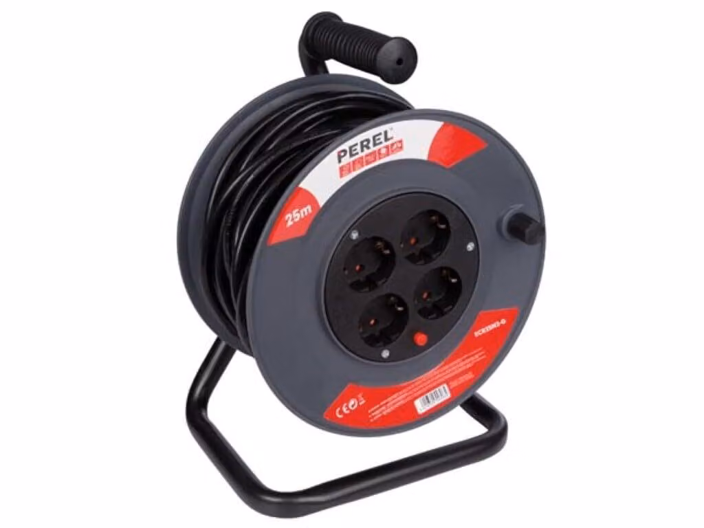 Avvolgicavi - 25 m - 3g1.5 - 4 uscite