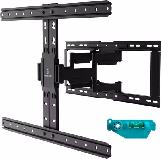 Supporto a parete ONKRON per TV da 32 a 90 pollici fino a 50 kg, staffa regolabile ed estensibile con inclinazione, max VESA 600x400 mm, nero