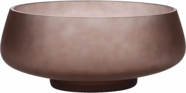 Centrotavola a ciotola moderno Iconic Elegance THUN in vetro trasparente e marrone