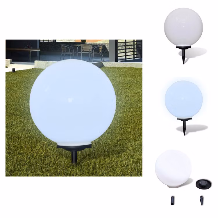vidaXL Luce di percorso LED 50 cm con picchetto a terra - Illuminazione esterna