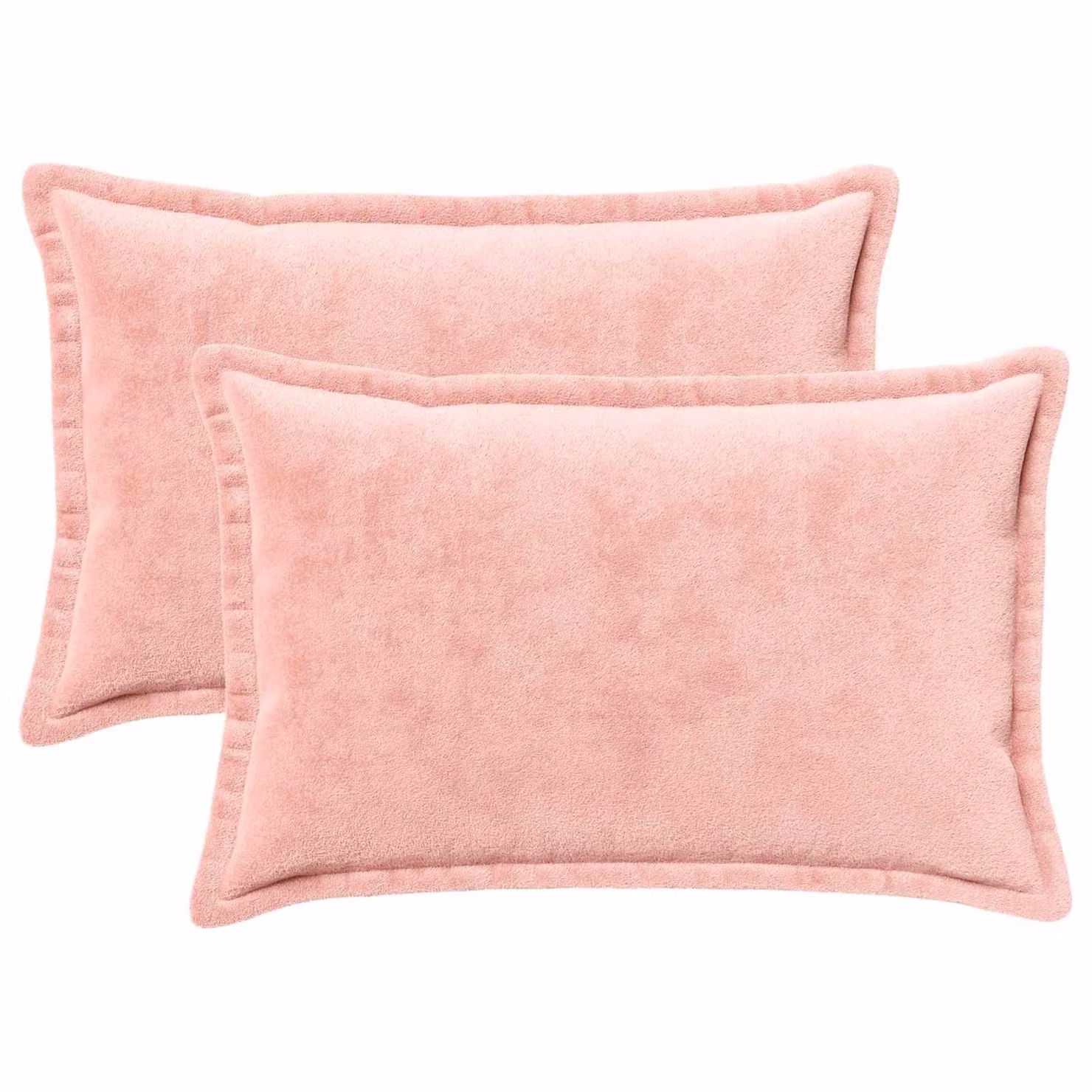 vidaXL Federa 2 pcs HOUTEN Rosa 50 x 80 cm Flanella