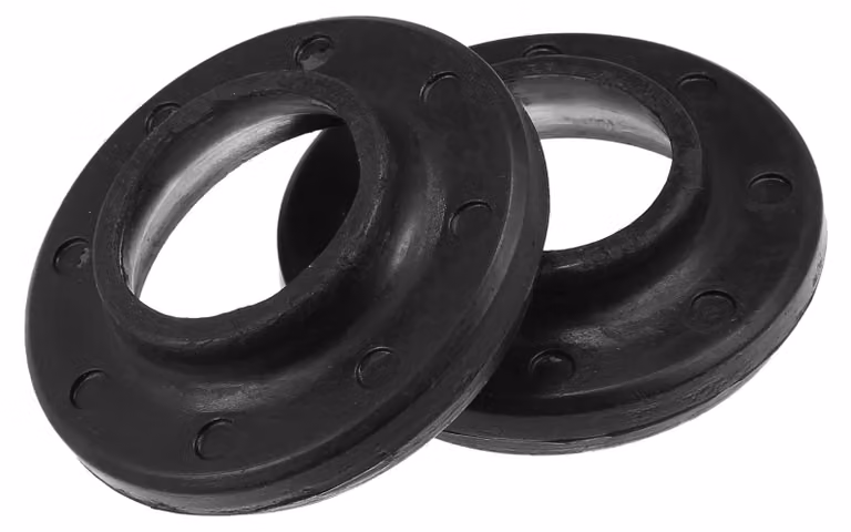 Solidchoice - 2 isolatori per molle anteriori superiori - gomma nera