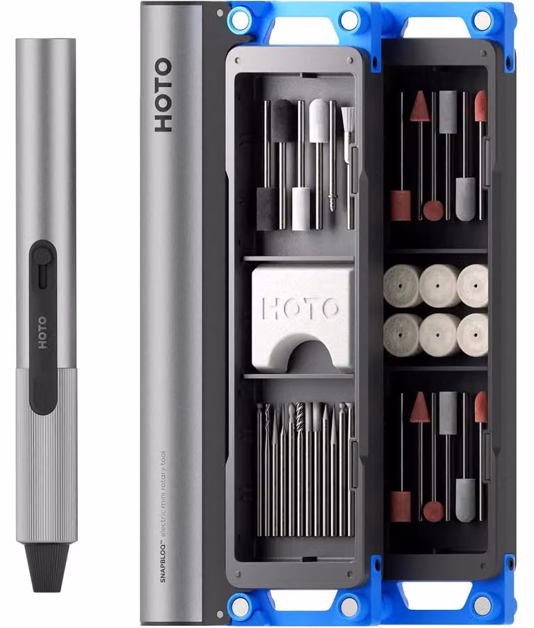 Utensile multifunzione con set di accessori da 38 pezzi, motore brushless, 15.000-22.000 giri al minuto