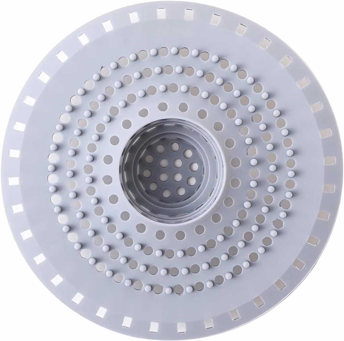 Filtro in silicone per scarichi di vasche da bagno - Griglia per scarico della doccia - Setaccio per scarico - Doccia - Soluzione completa per la protezione degli scarichi della doccia da capelli
