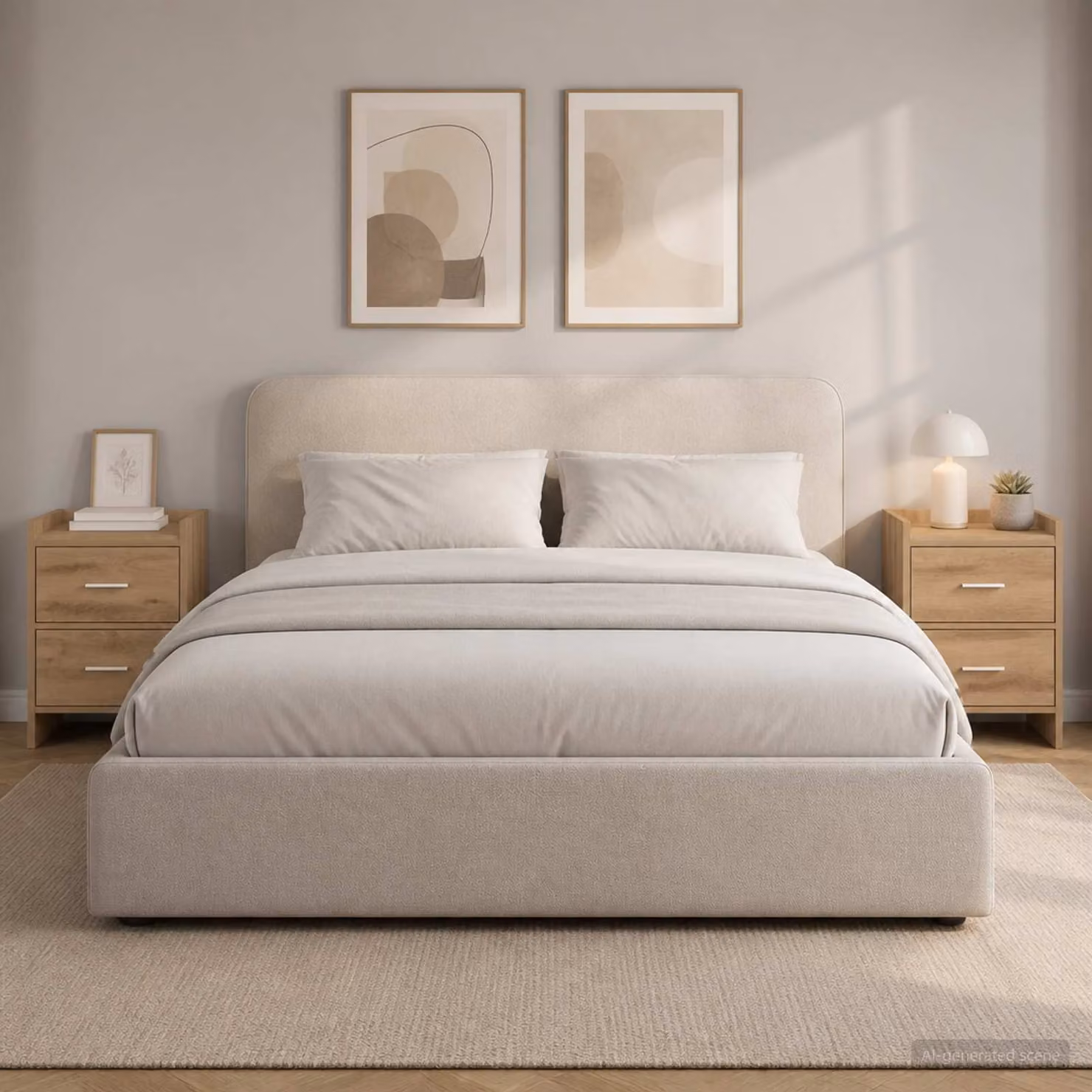 Set di 2 comodini vidaXL in stile moderno color rovere, L 40 cm x P 30 cm x H 60 cm