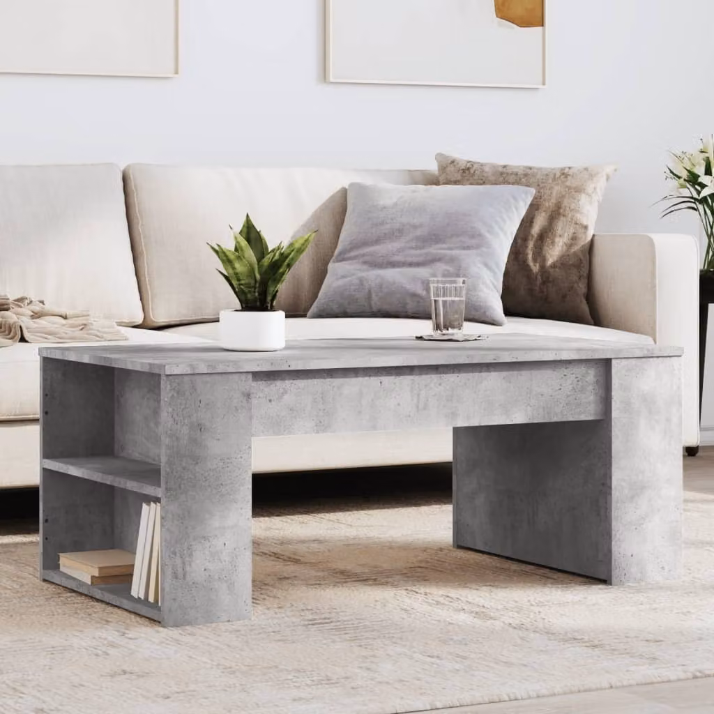 Maison Exclusive - Tavolino da salotto grigio cemento 102x55x42 cm Materiale ligneo