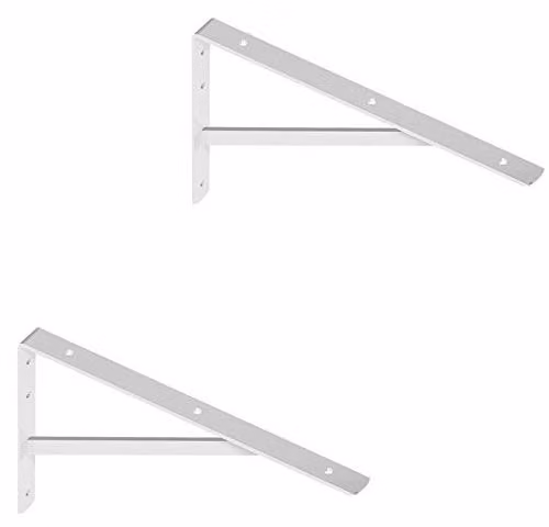 Set di 2 consolle a parete per lavabi - Bianco, 40x27 cm