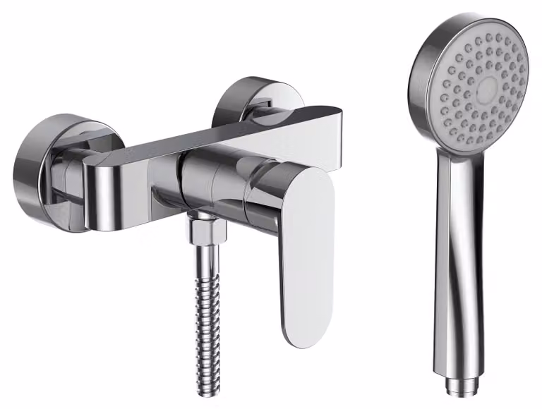 LAUFEN NEJA Mitigeur de douche, apparent, avec accessoires, chromé, H3315170041311, H3315170041311