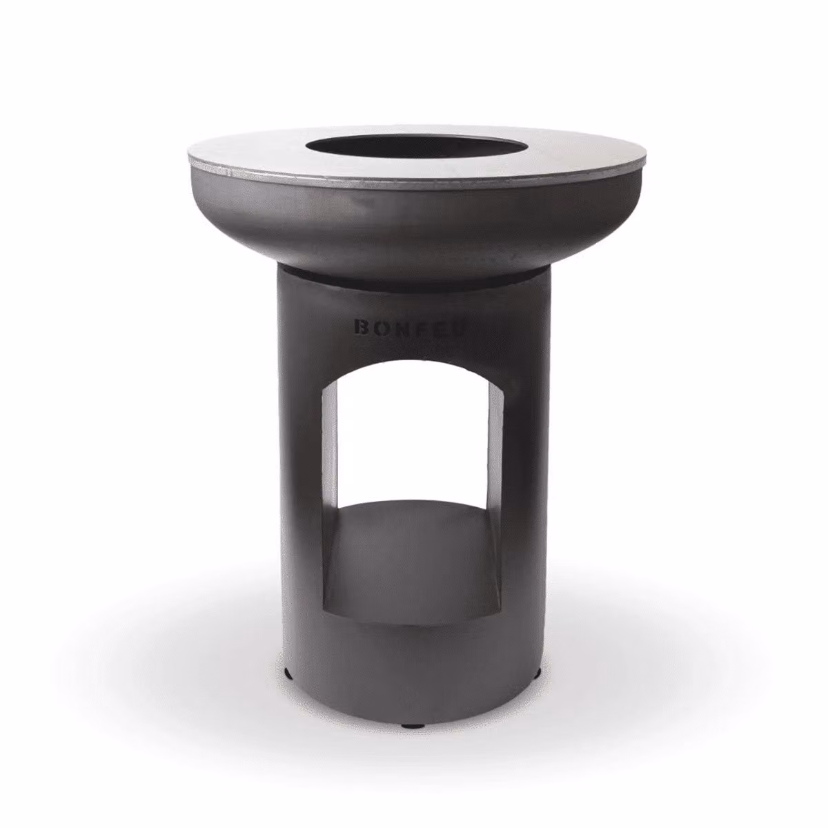 BonFeu BonBiza Schwarz: camino da giardino con piastra grill