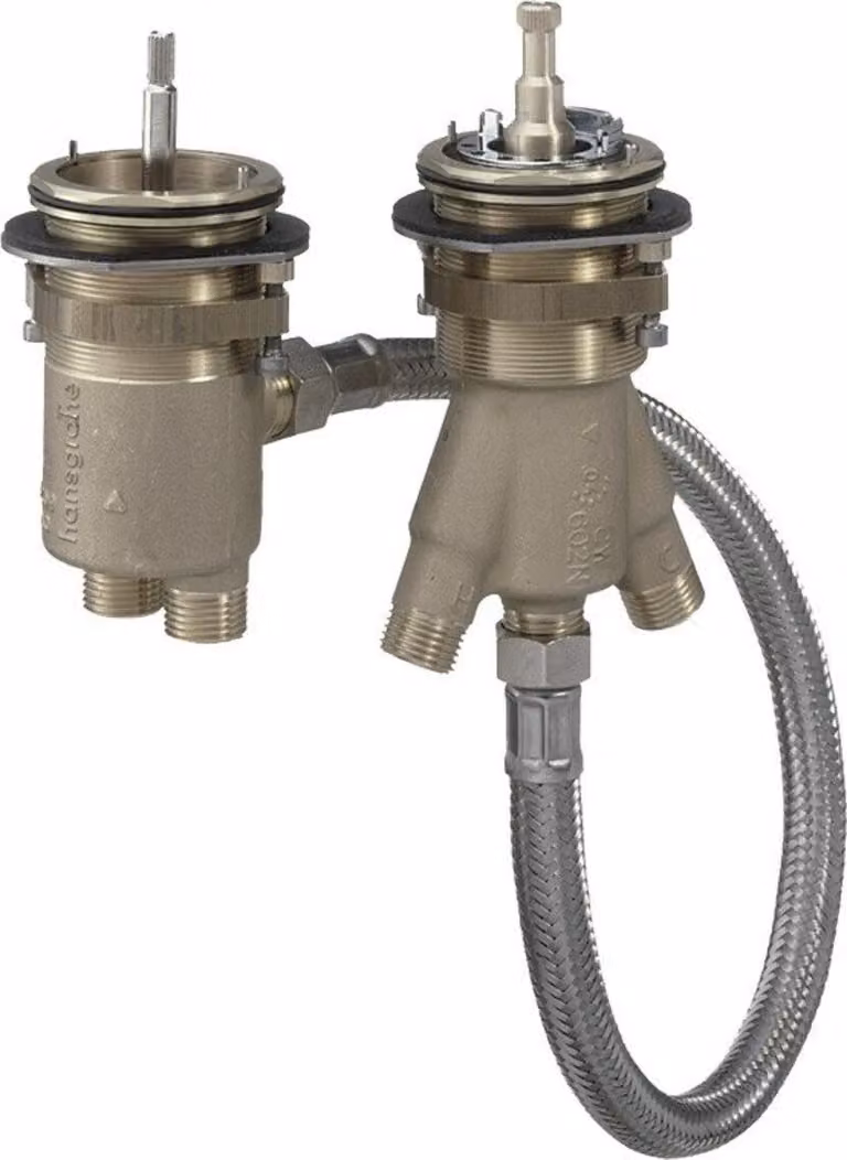 hansgrohe AXOR corps de base pour robinetterie de baignoire 2 trous avec thermostat, 15486180, 15486180