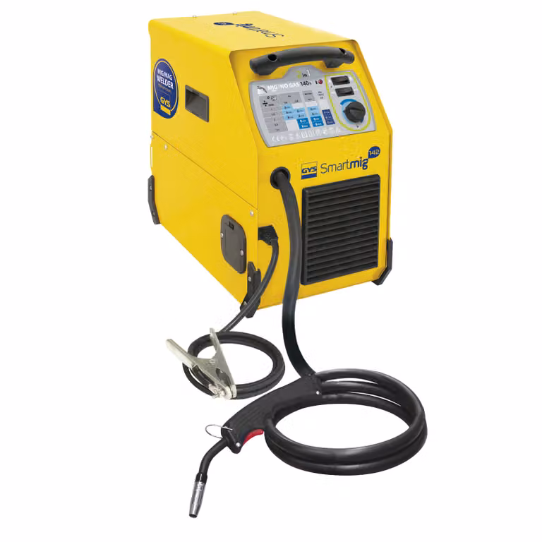 Saldatrice a gas inerte Gys-Smartmig 142 Saldatrice monofase Gys 140 A MIG/MAG ideale per impieghi mobili