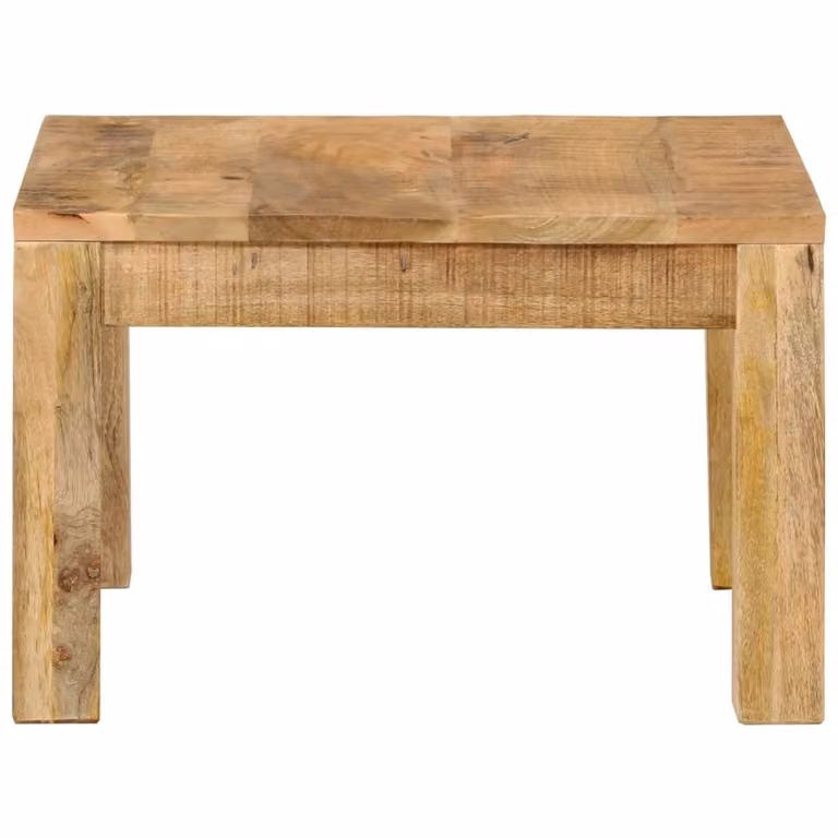 Tavolino 55x55x35 cm in legno massiccio di mango