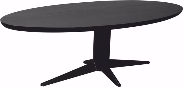 Casa Padrino Tavolo da pranzo nero 230 cm - Tavolo da cucina ovale - Mobili per sala da pranzo
