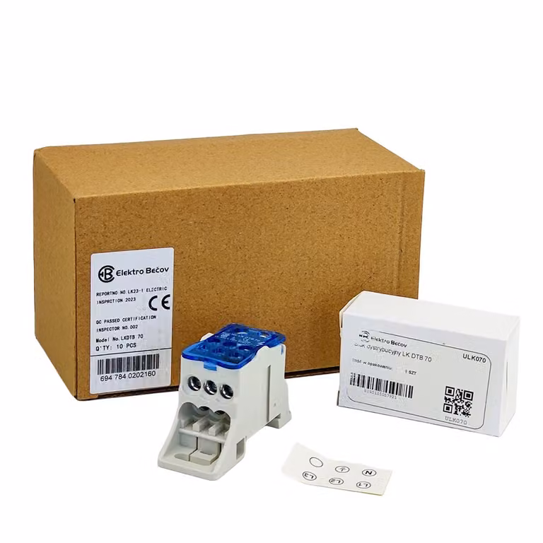 LK DTB 70 blocco di distribuzione per guida DIN Morsettiere Elektro Becov