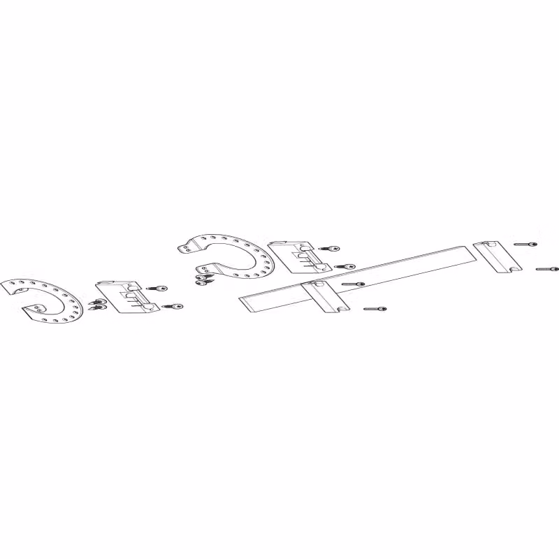 Modulo sbarra collettrice ABN 1FB/1RE N/PE con rame 30x5 mm, unipolare, inclinazione 27° rispetto al profilo MXSC11341