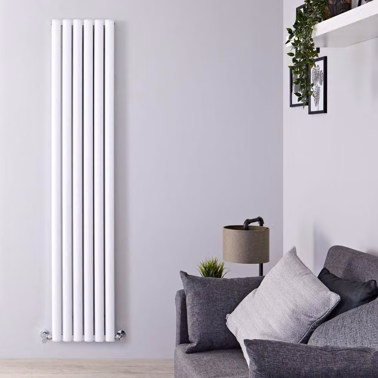 Termosifone Verticale Alluminio Bianco 1502W 1800x350mm - Alta Resa - Design Moderno - Revive Air