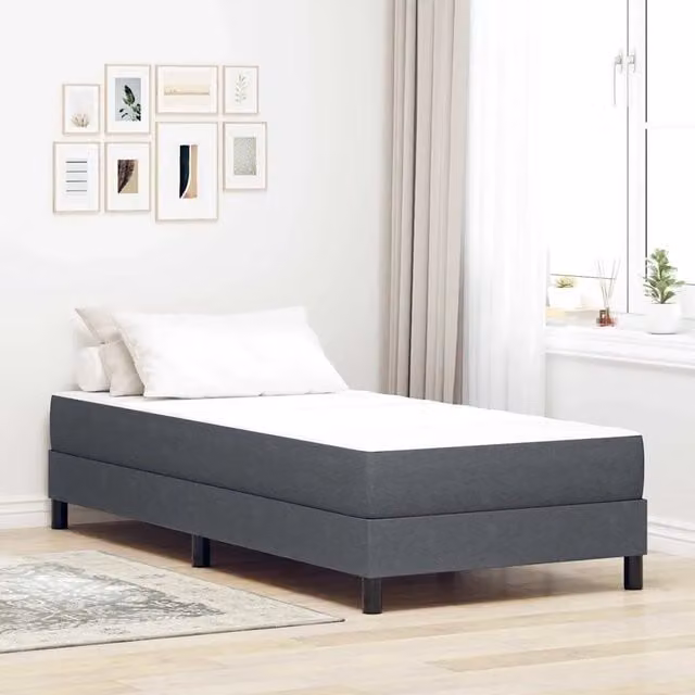 Materasso-Materasso per letto Grigio 100 x 200 cm Tessuto