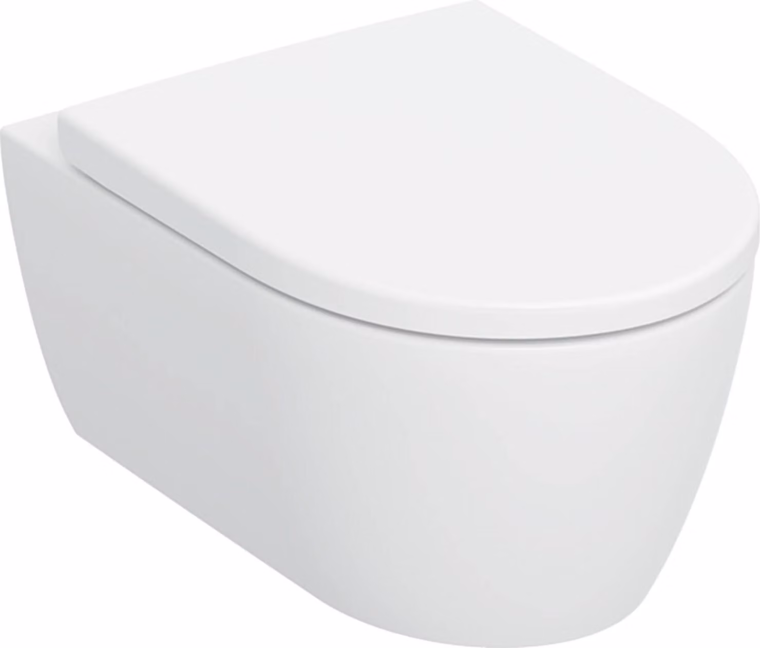 Geberit iCon Set WC suspendu rinçage profond, design céramique fermé, TurboFlush, siège de WC inclus, 503.046.JT.1, 503.046.JT.1